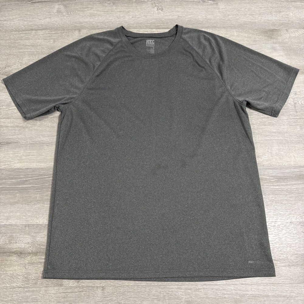 Old Navy Shirt Men’s Large Gray Rec Tech Performance Raglan Polyester Athletic